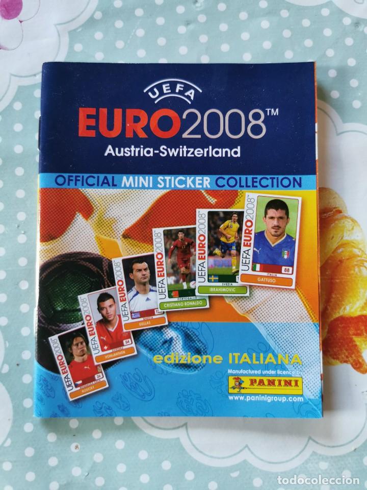 Collectionnisme sportif: Panini Eurocopa Austria-Switzerland 2008 Version Italiana Mini Album Vacio