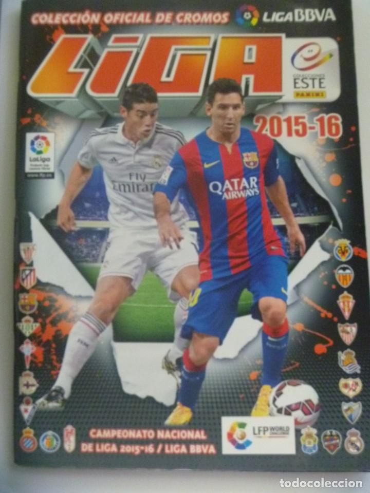 Colecionismo desportivo: ALBUM DE CROMOS DE FUTBOL , LIGA 2015- 16 . EDICIONES ESTE . CON 290 CROMOS PEGADOS