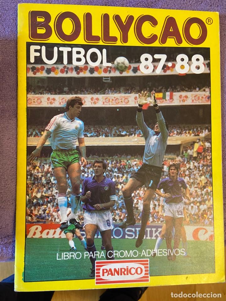 Collectionnisme sportif: BOLLYCAO FUTBOL 87-88 AL BUM PLANCHA CON 42 CROMOS PEGADOS PERFECTOSBOLSA 2T6
