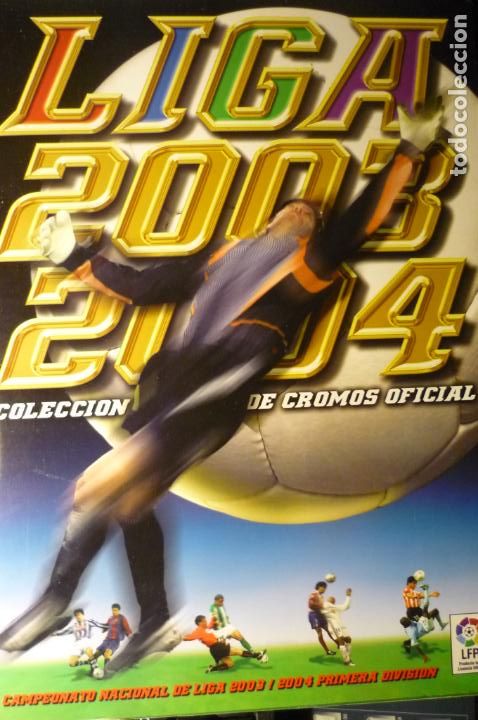 Sports collectibles: ALBUN CROMOS FUTBOL LIGA 2003-2004 -TIENE 281 CROMOS