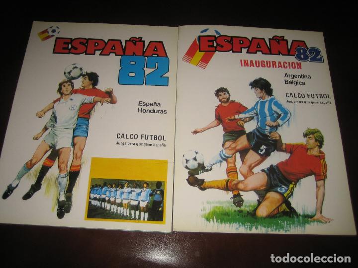 Sports collectibles: CALCO FUTBOL - LOTE DE DOS -