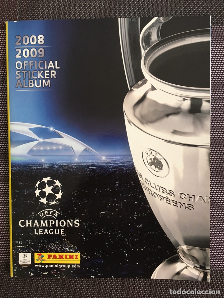 Colecionismo desportivo: &Aacute;lbum plancha vac&iacute;o Panini UEFA 2008-09