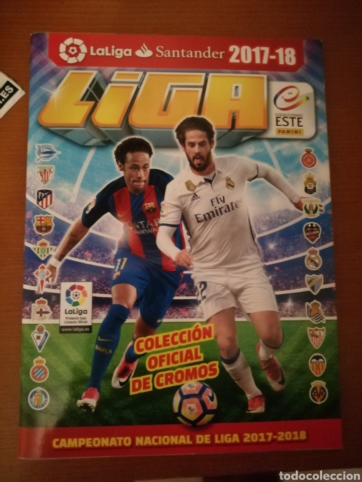 Colecionismo desportivo: LIGA ESTE 2017 18. MUY COMPLETO. Cromos Pegados