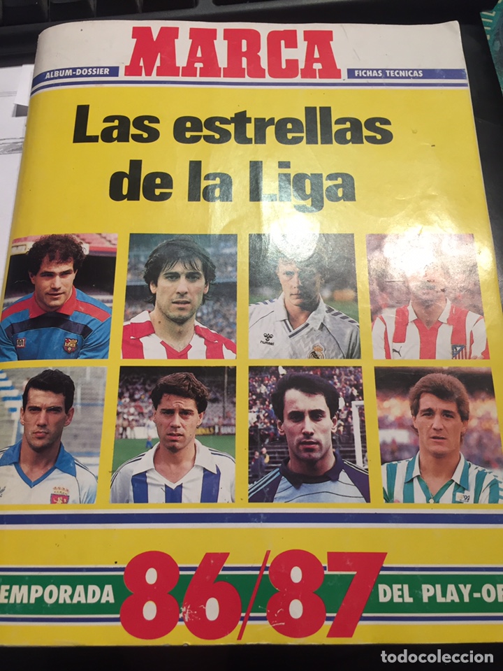 Collezionismo sportivo: &Aacute;lbum Las estrellas de la liga 86/87 incompleto