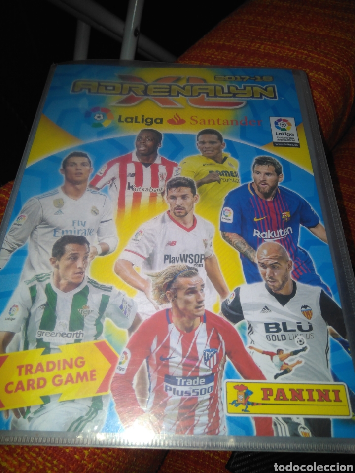 Sports collectibles: ALBUM CON 541 FICHAS SIN REPETIRA DRENALYN 17-18 PANINI EN BUEN ESTADO