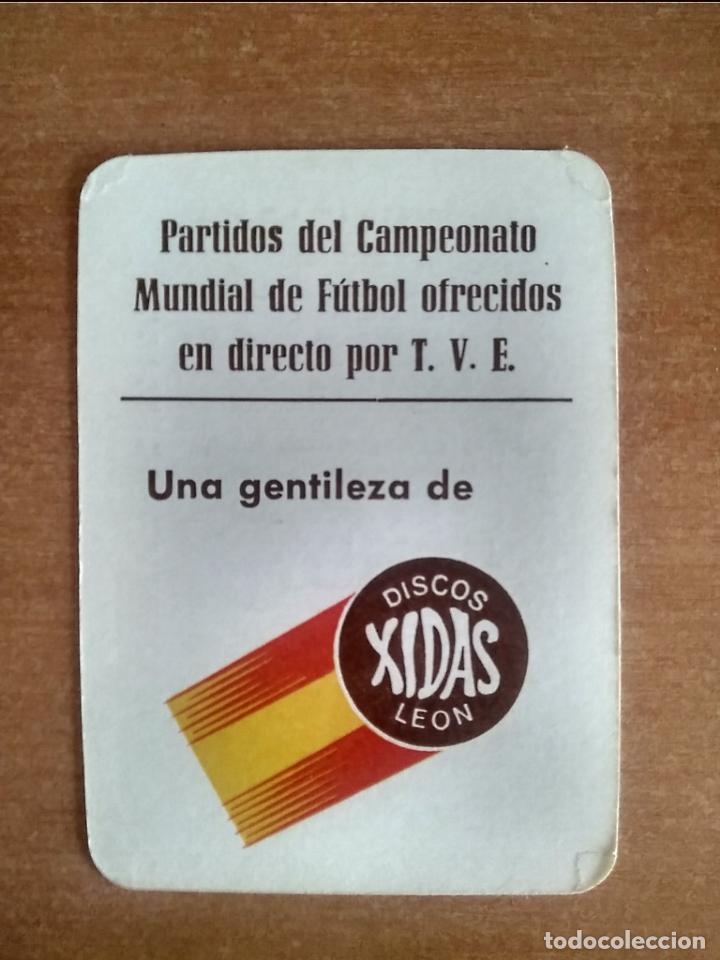Colecionismo desportivo: PROGRAMA 1&ordf; FASE MUNDIAL 1982. CALENDARIO DISCOS XIDAS LEON. MUY BUEN ESTADO.