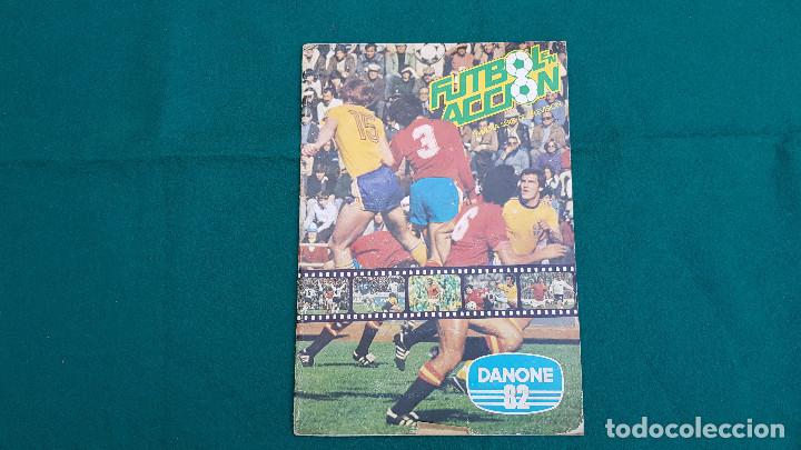 Colecionismo desportivo: ALBUM DE CROMOS FUTBOL EN ACCION - DANONE 82 (1981) INCOMPLETO