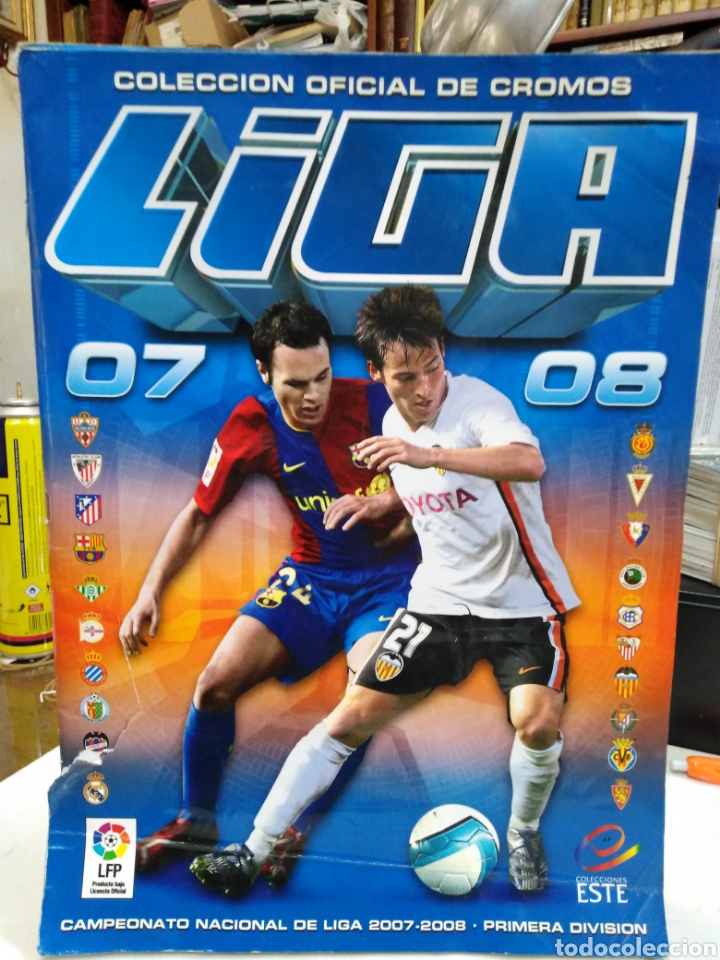 Colecionismo desportivo: ALBUM CROMOS LIGA 2007/08-INCOMPLETO CONTIENE 472 CROMOS,PANINI, MIRAR FOTOS ALGO BARAJADO Y FATIGAD