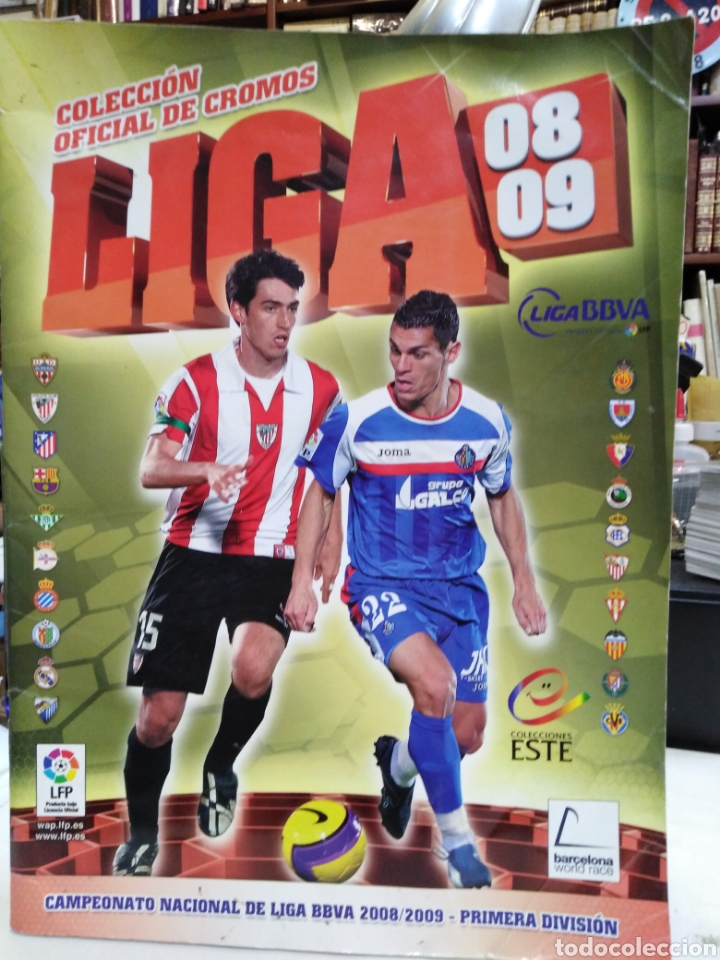 Colecionismo desportivo: ALBUM CROMOS LIGA 2008/09 BBVA-INCOMPLETO CONTIENE 490 CROMOS,MIRAR FOTOS