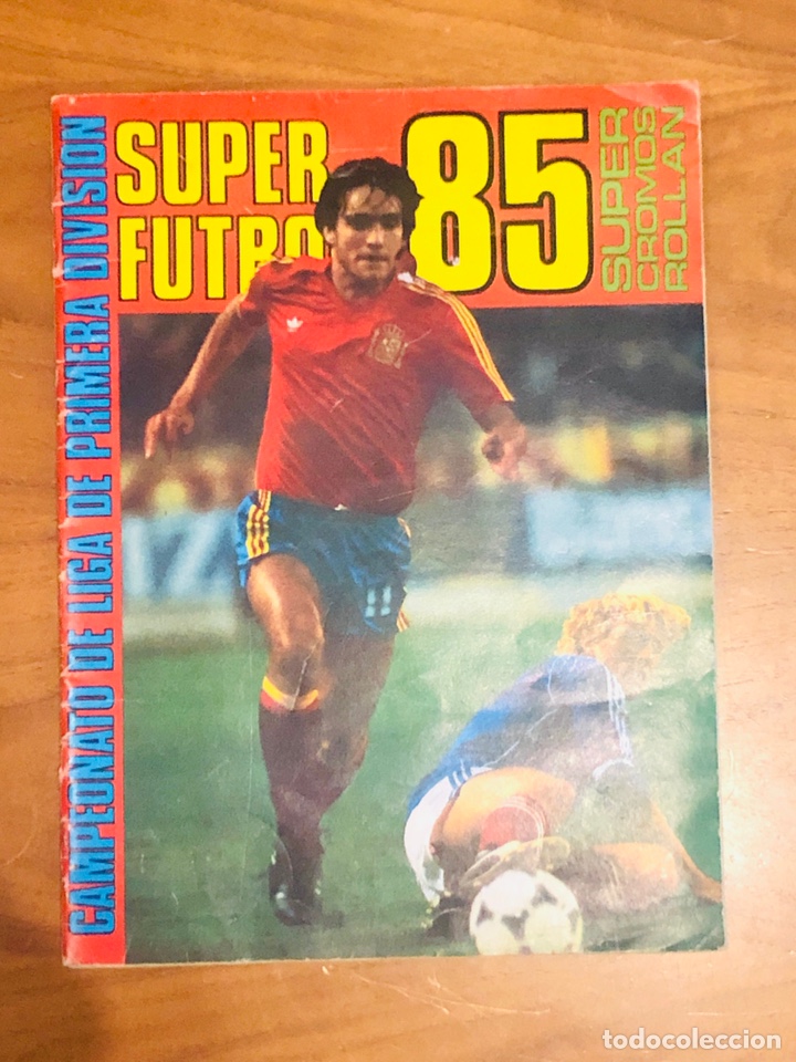 Colecionismo desportivo: Album Super Futbol 85. Ediciones Roll&aacute;n.