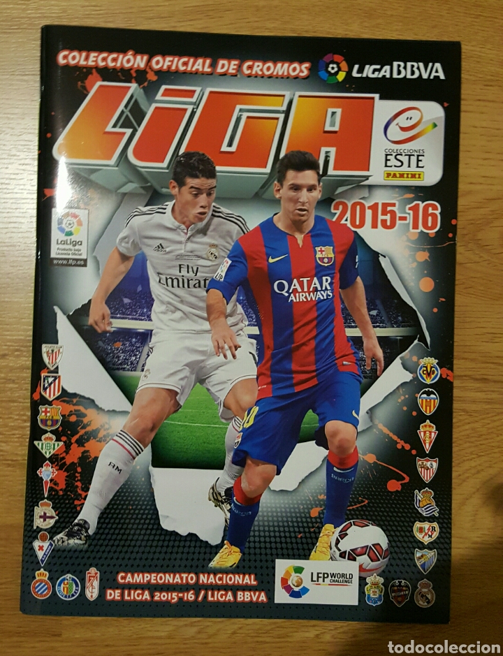 Colecionismo desportivo: ALBUM LIGA 2015/16 - VAC&Iacute;O - EDICIONES ESTE - PANINI + 3 SOBRES CROMOS