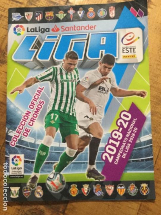 Colecionismo desportivo: LA LIGA SANTANDER 2019/20 - &Aacute;LBUM VAC&Iacute;O - COLECCIONES ESTE - PANINI - 6 CROMOS