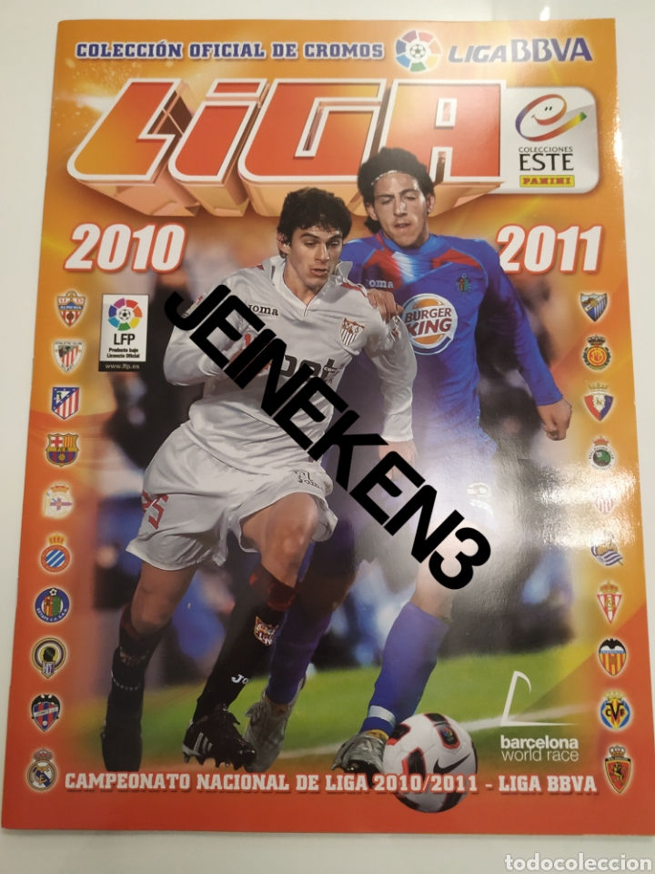 Colecionismo desportivo: &Aacute;lbum plancha Liga 10/11 Ediciones Este Vacio