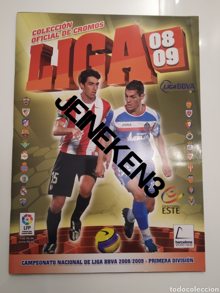 Colecionismo desportivo: &Aacute;lbum plancha Liga 08/09 Ediciones Este Vac&iacute;o