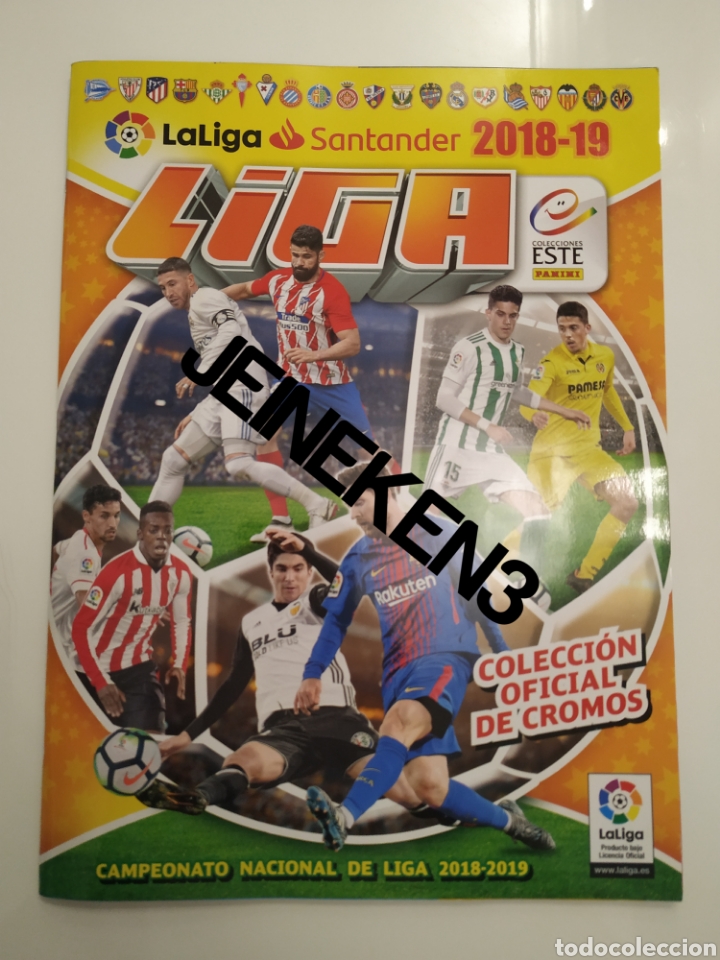 Colecionismo desportivo: &Aacute;lbum plancha Liga 18/19 Ediciones Este Vac&iacute;o