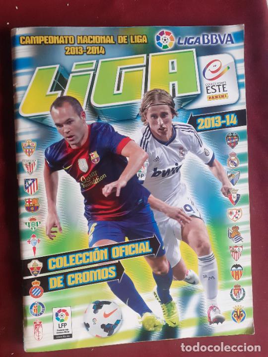 Colecionismo desportivo: Album de f&uacute;tbol Campeonato Nacional de liga 2013 2014 Este. Panini. Contiene 209 cromos