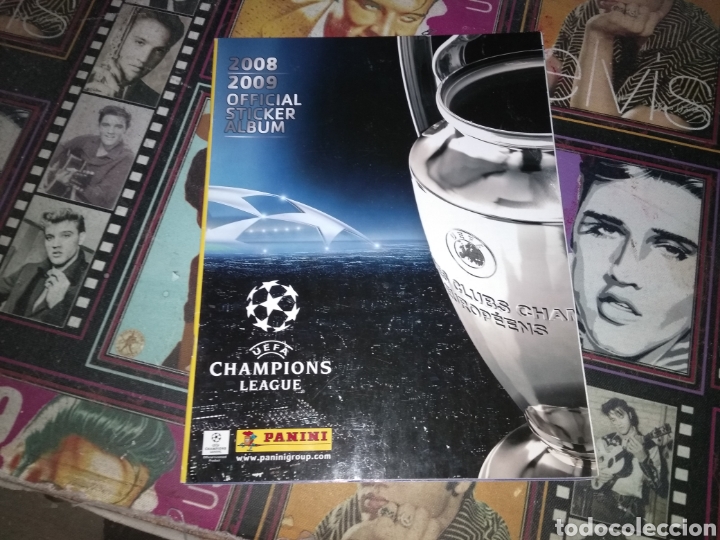 Sports collectibles: ALBUM VAC&Iacute;O PLANCHA - CHAMPIONS LEAGUE 2008 09