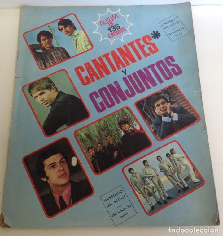 Collectionnisme sportif: ALBUM DE CROMOS CANTANTES Y CONJUNTOS - IMCOMPLETO FALTAN 86 CROMOS - 1967 * VER IMAGENES *