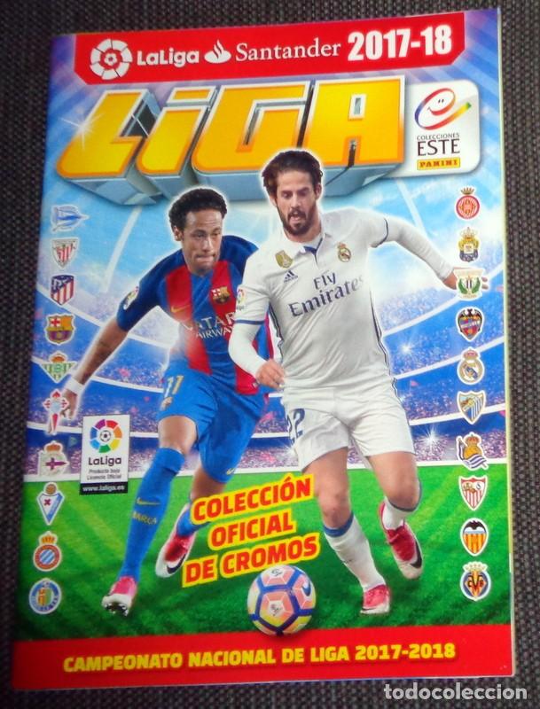 Collectionnisme sportif: ALBUM PLANCHA CROMOS F&Uacute;TBOL LIGA 2017-18 17/18 COLECCIONES ESTE PANINI - COLECCI&Oacute;N OFICIAL