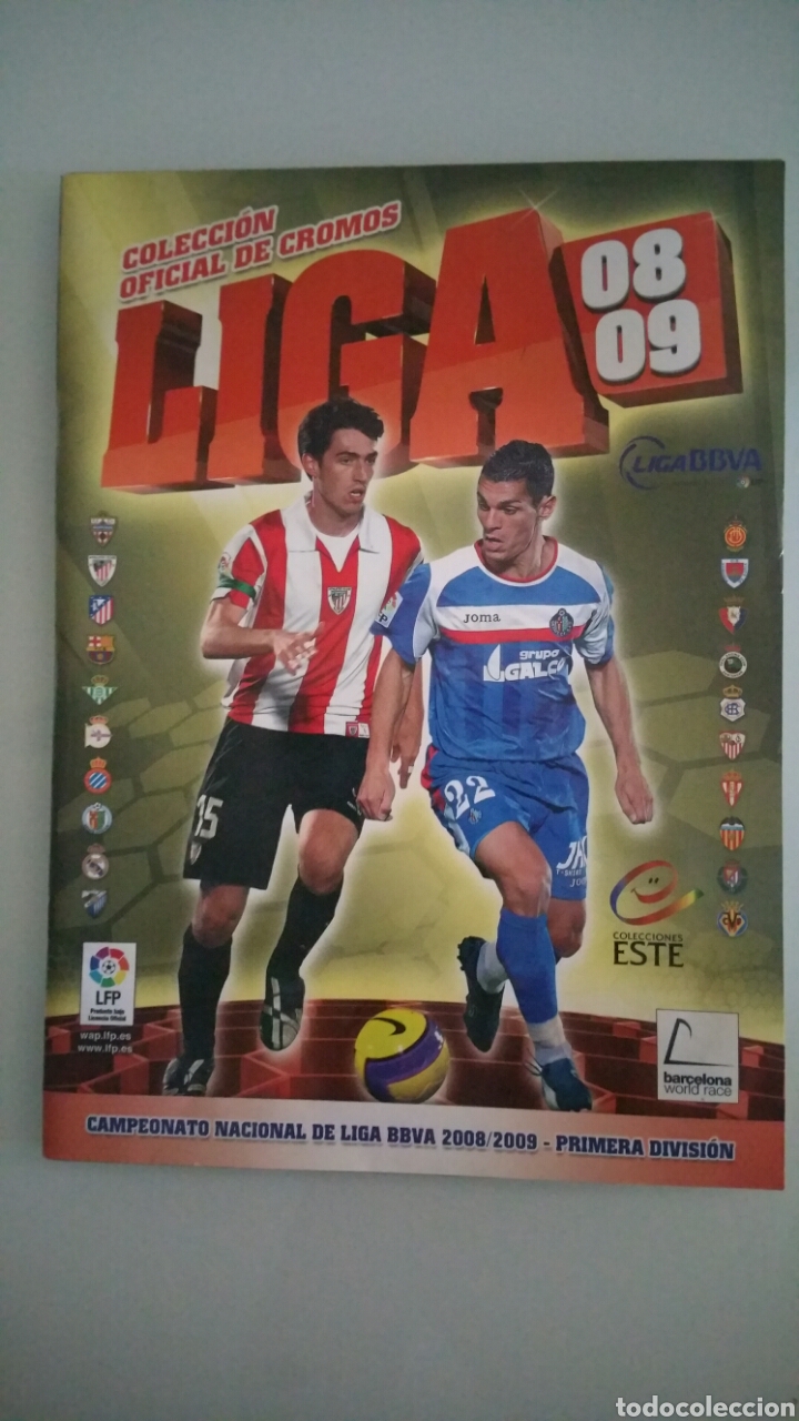 Collectionnisme sportif: Album vac&iacute;o, liga 08-09. Colecciones ESTE. ( nuevo ).