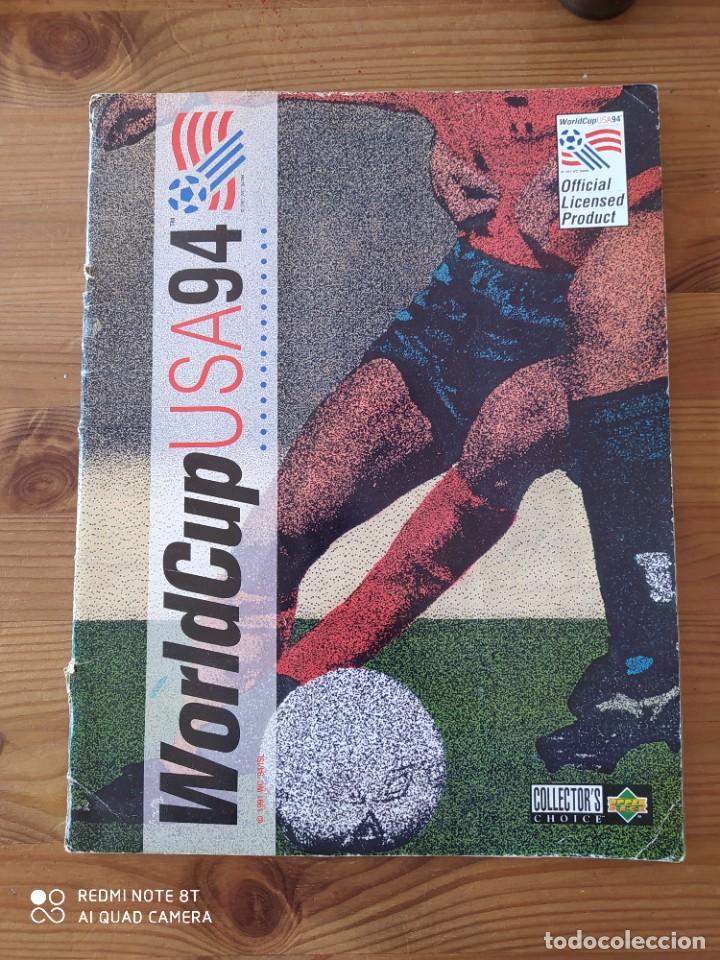 Sports collectibles: ALBUM WORLD CUP USA 94 INCOMPLENTO (TIENE 120 CROMOS)