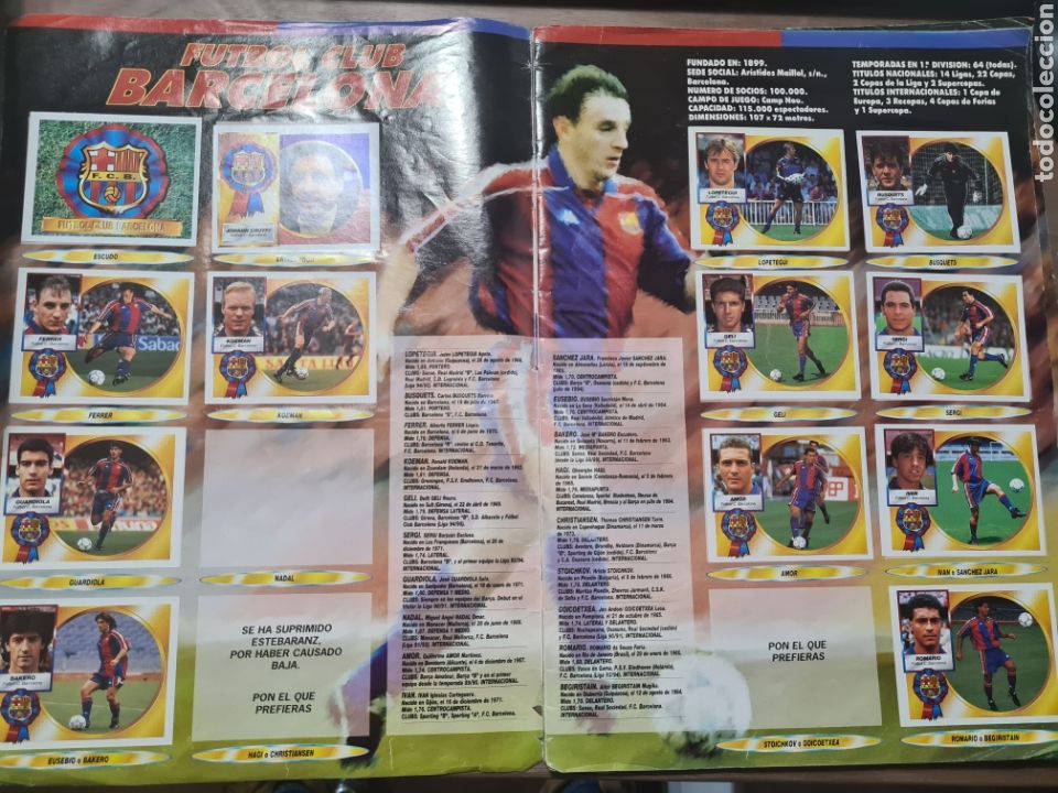 Collectionnisme sportif: LIGA ESTA 94 95