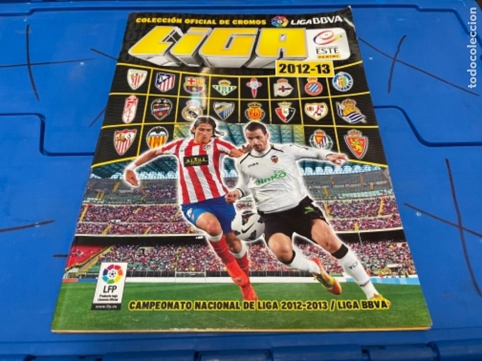 Collectionnisme sportif: ALBUM DE CROMOS DE FUTBOL PLANCHA LIGA 12 -13 2012 - 2013 VAC&Iacute;O NUEVO CON 2 CROMOS
