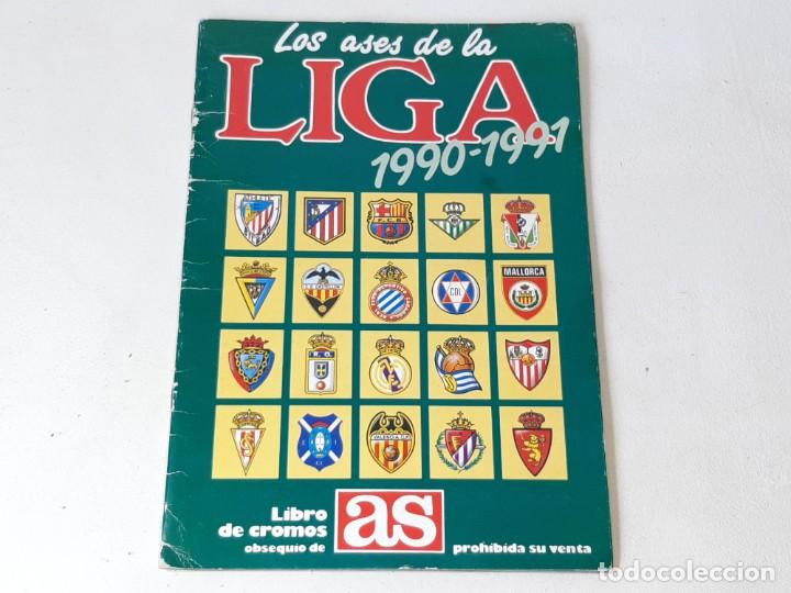 Collectionnisme sportif: ANTIGUO ALBUM DE CROMOS DEL DIARIO AS LIGA DE FUTBOL LOS ASES DE LA LIGA 1990 - 1991