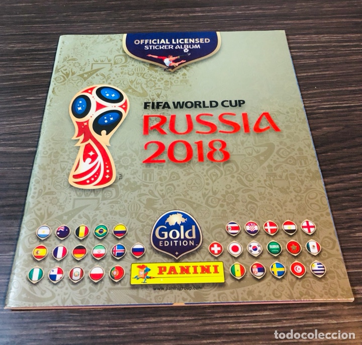 Coleccionismo deportivo: Panini Russia 2018 World Cup 18-&aacute;lbum Vac&iacute;o Gold Edition &aacute;lbum suiza