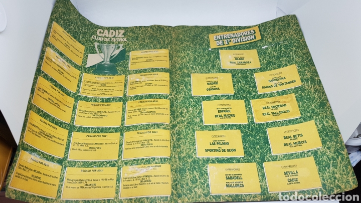 Collezionismo sportivo: PAGINAS ALBUM EDICIONES ESTE LIGA 86 87 ULTIMOS FICHAJES ENTRENADORES ATH BILBAO CADIZ CF