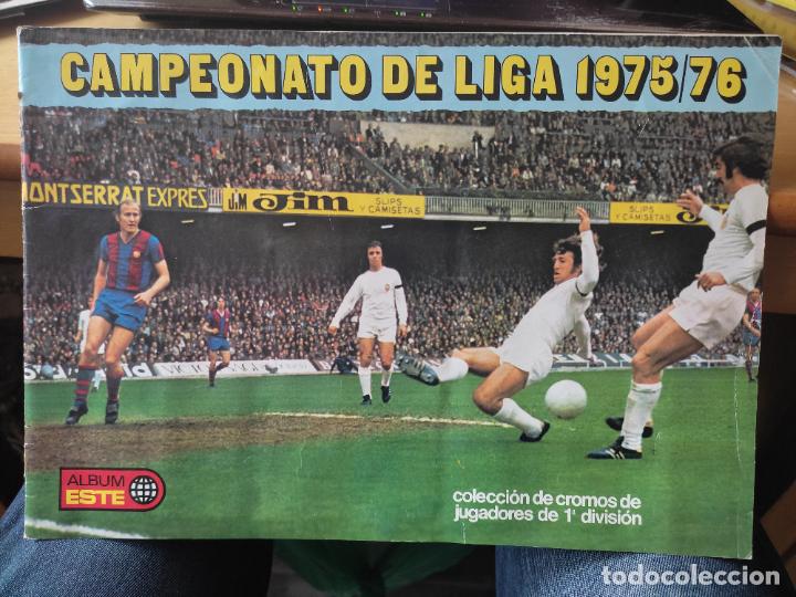 Colecionismo desportivo: LIGA 1975 1976 ED ESTE PORTADAS DEL ALBUM FUTBOL LIGA NO CONTIENE HOJAS INTERIORES SOLO PASTAS