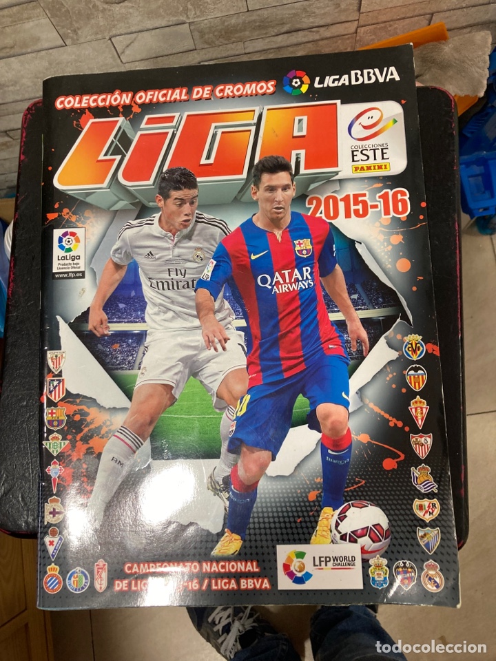 Colecionismo desportivo: &Aacute;lbum de f&uacute;tbol 2015-16, incompleto