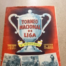Colecionismo desportivo: 1953 BRUGUERA TORNEO NACIONAL LIGA ÁLBUM VACÍO. Lote 335927028