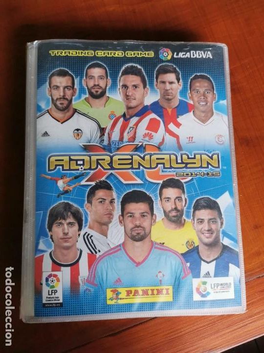 Colecionismo desportivo: Album Adrenalyn LIGA BBVA 2014-2015, 344 cromos, mas 5 actualizaciones.