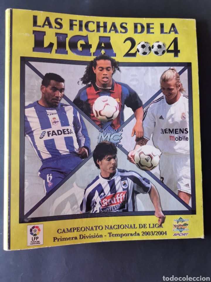 Collectionnisme sportif: ALBUM VACIO LAS FICHAS DE LA LIGA 2004, FICHERO, ARCHIVADOR 03/04