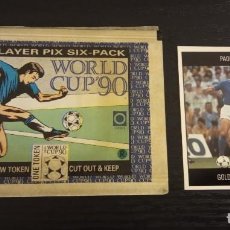 Coleccionismo deportivo: -WORLD CUP 90 : C PAOLO ROSSI ( GOLDEN GOAL SPECIAL ) + SOBRE VACIO . CARD SPAIN