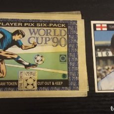 Coleccionismo deportivo: -WORLD CUP 90 : 56 TONY ADAMS ( ENGLAND ) + SOBRE VACIO . CARD SPAIN