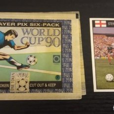 Coleccionismo deportivo: -WORLD CUP 90 : 60 STEVE HODGE ( ENGLAND ) + SOBRE VACIO . CARD SPAIN