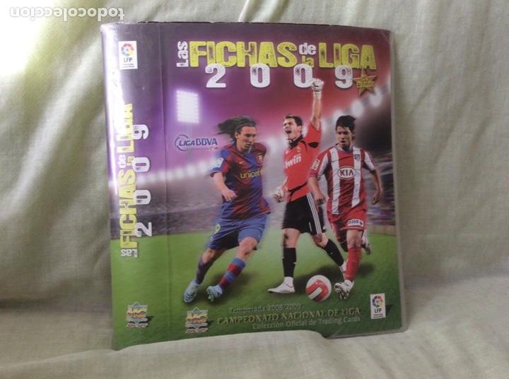 Colecionismo desportivo: &Aacute;lbum fichas liga 2008-09 con 163 fichas con la de Messi Mundi-Cromo
