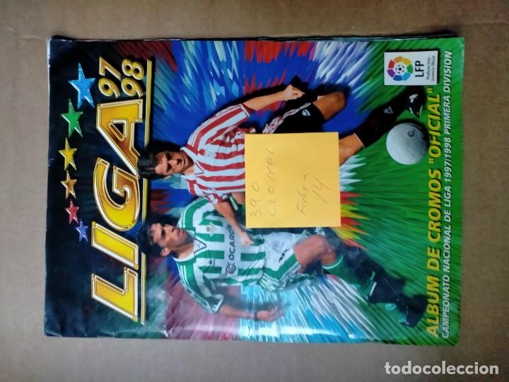 Colecionismo desportivo: album de cromos de futbol de liga 1997-98