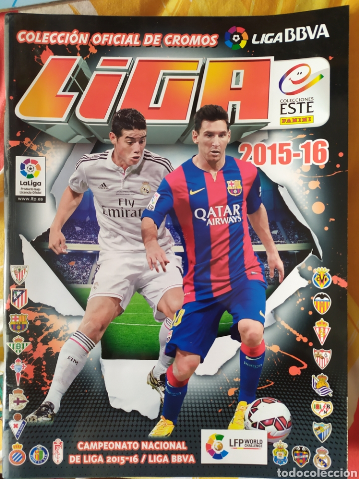 Sports collectibles: &Aacute;lbum liga este 2015 2016 15 16 panini nuevo liga BBVA vac&iacute;o plancha