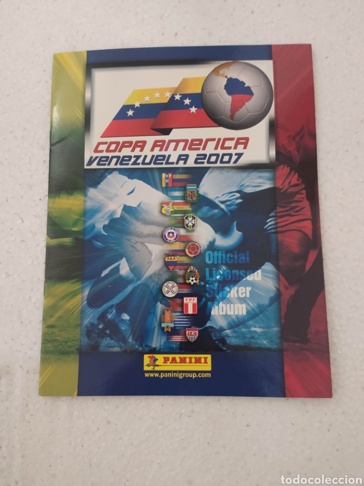 Colecionismo desportivo: Album vac&iacute;o copa Am&eacute;rica 2007