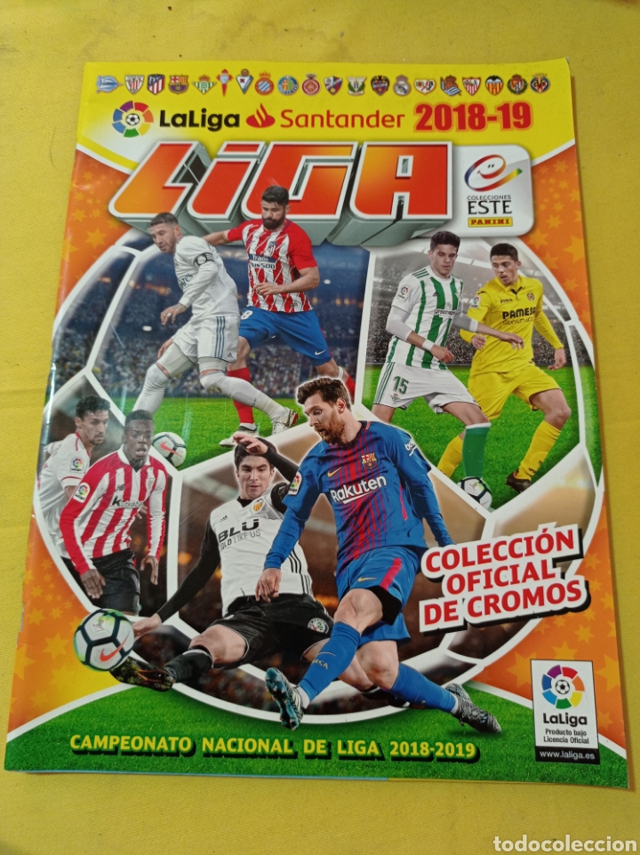 Colecionismo desportivo: ALBUM DE FUTBOL 2018-19 VAC&Iacute;O CON CROMOS DE REGALO