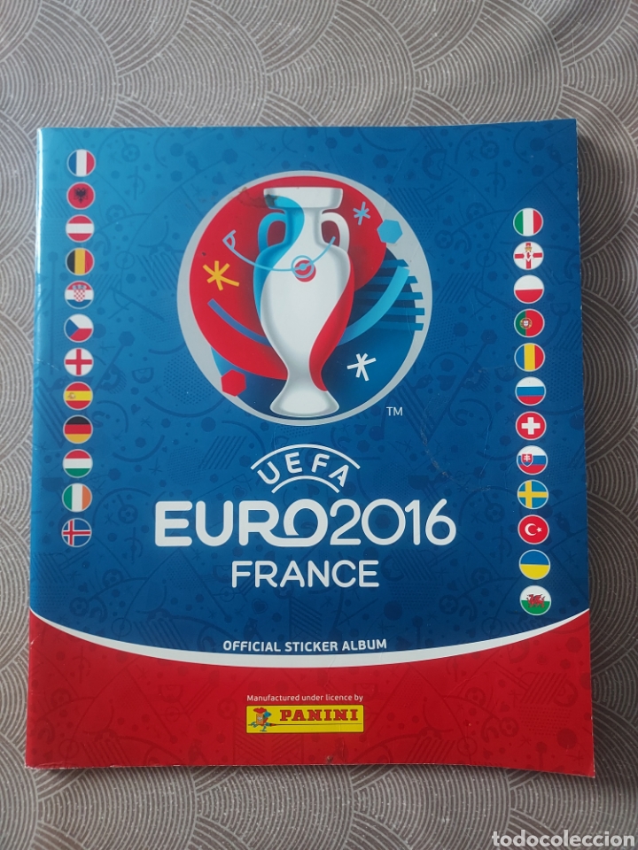 Colecionismo desportivo: ALBUM PLANCHA EURO 2016 FRANCE STICKER PERFECTO ESTADO (CPG)