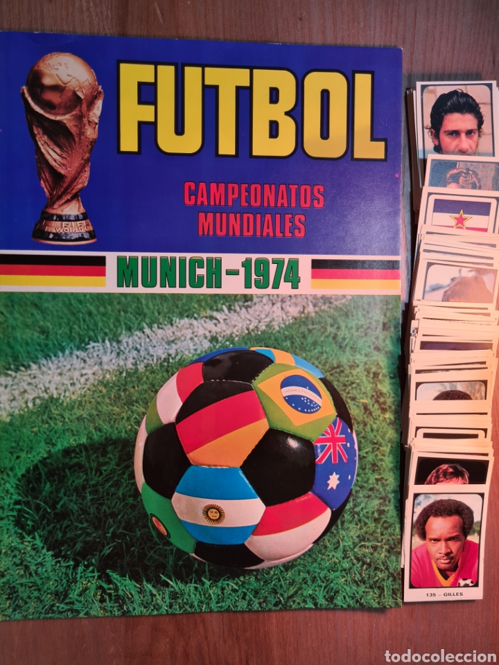 Coleccionismo deportivo: MUNDIAL MUNICH 74 RUIZ ROMERO ALBUM VAVIO PLANCHA + 120 CROMOS NUEVOS DISTINTOS SIN PEGAR