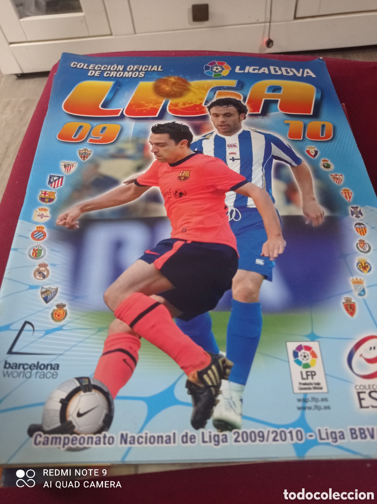 Collectionnisme sportif: Album plancha vac&iacute;o este 2009-2010. 09-10