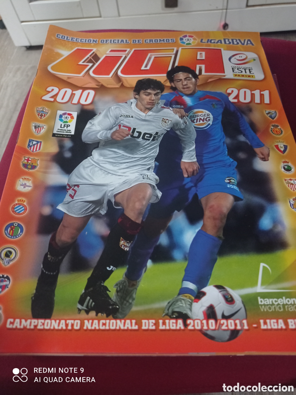 Collectionnisme sportif: Album plancha liga este 2010-2011. 10-11