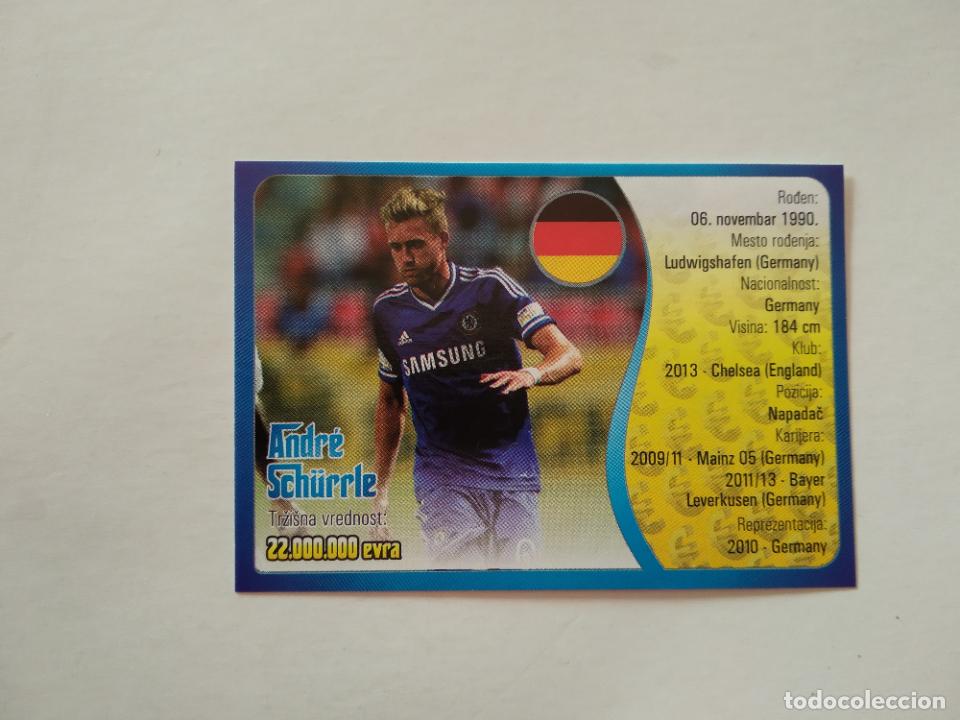 Collectionnisme sportif: 56 SCHURRLE CHELSEA CROMO FUTBOL SCHOOL SHOP SVETSKO FUDBALSKO TRZISTE SERBIA 2014