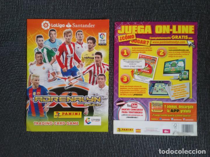 Colecionismo desportivo: HOJAS PORTADA Y CONTRAPORTADA ALBUM ADRENALYN 2016-2017 LIGA FUTBOL 16-17 PANINI MESSI NANI CR7 PATO