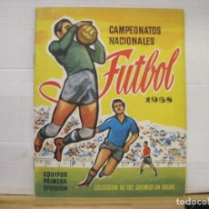 Collezionismo sportivo: CAMPEONATOS NACIONALES FUTBOL 1958-ED RUIZ ROMERO-ALBUM VACIO Y EN BUEN ESTADO-VER FOTOS-(K-8298)
